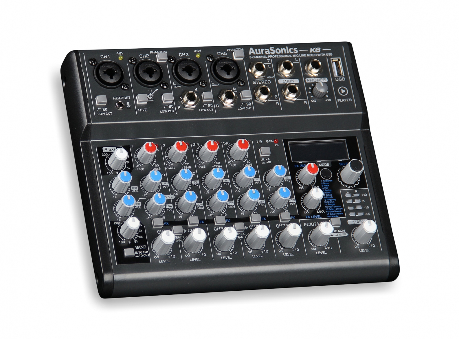 AuraSonics K8 компактный микшерный пульт в Краснодаре