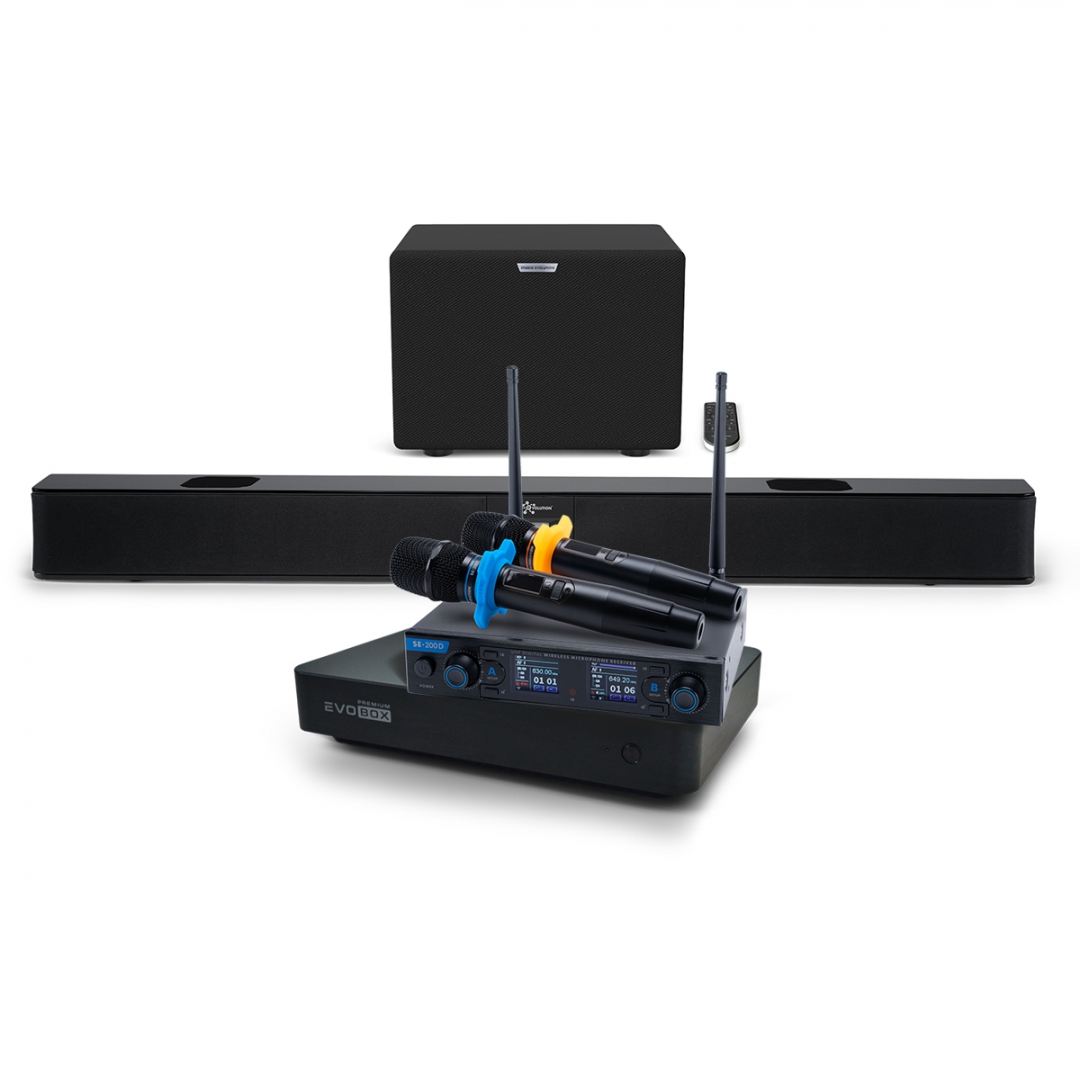Hi-End караоке-система EVOBOX Premium + EvoSoundBar (саундбар с караоке) в Краснодаре