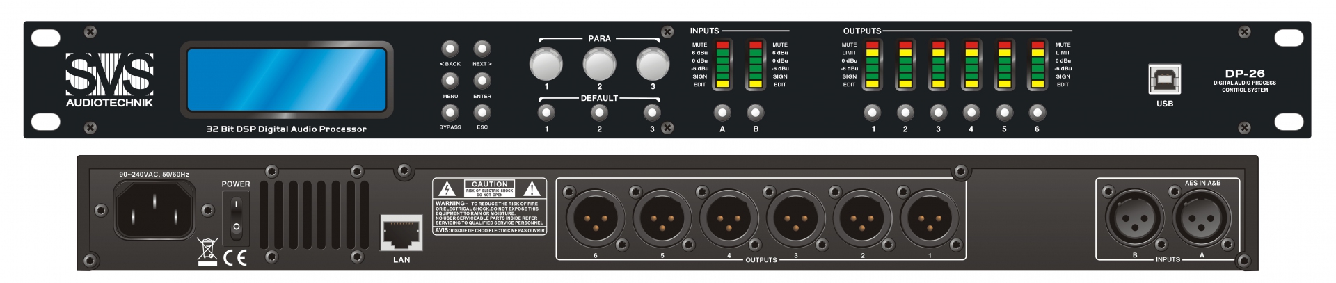 SVS Audiotechnik DP-26 Цифровой процессор: 2 входа 6 выходов в Краснодаре