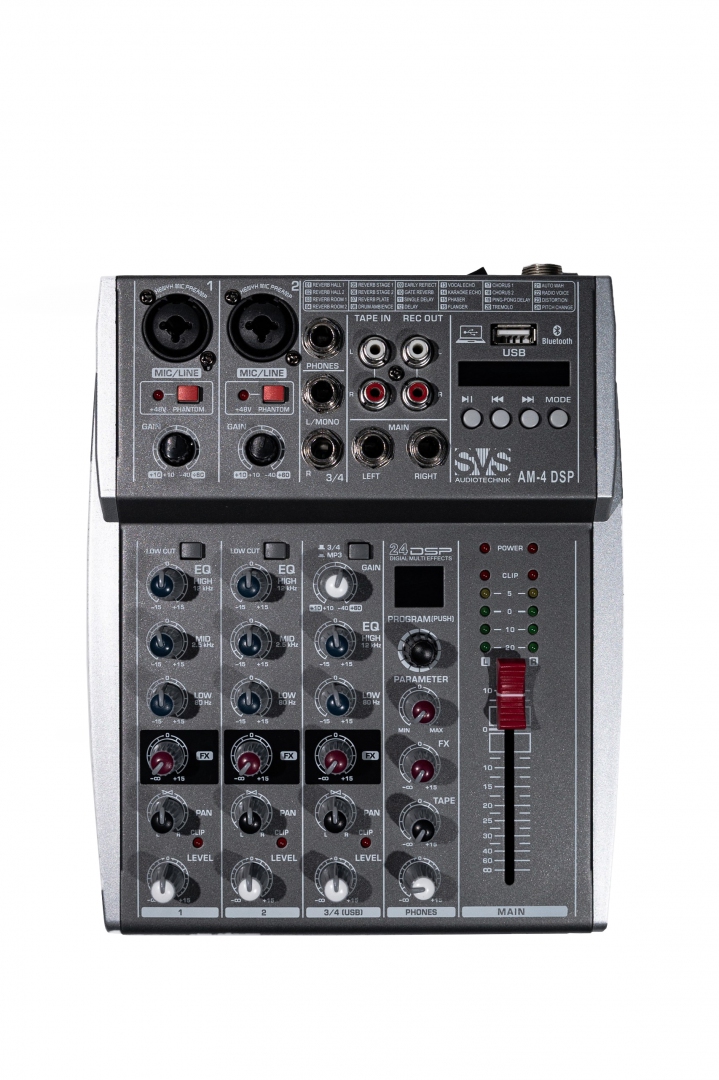 SVS Audiotechnik mixers AM-4 DSP Аналоговый микшерный пульт, 4-канала в Краснодаре
