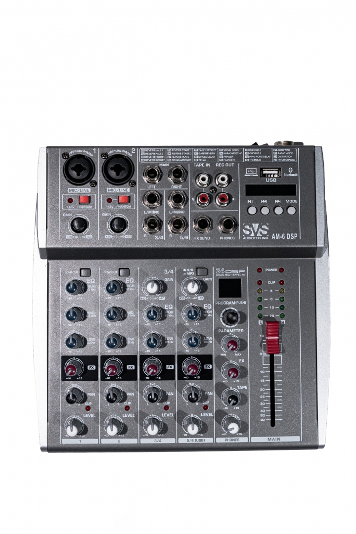 SVS Audiotechnik mixers AM-6 DSP Микшерный пульт аналоговый, 6-канальный SVS Audiotechnik mixers в Краснодаре