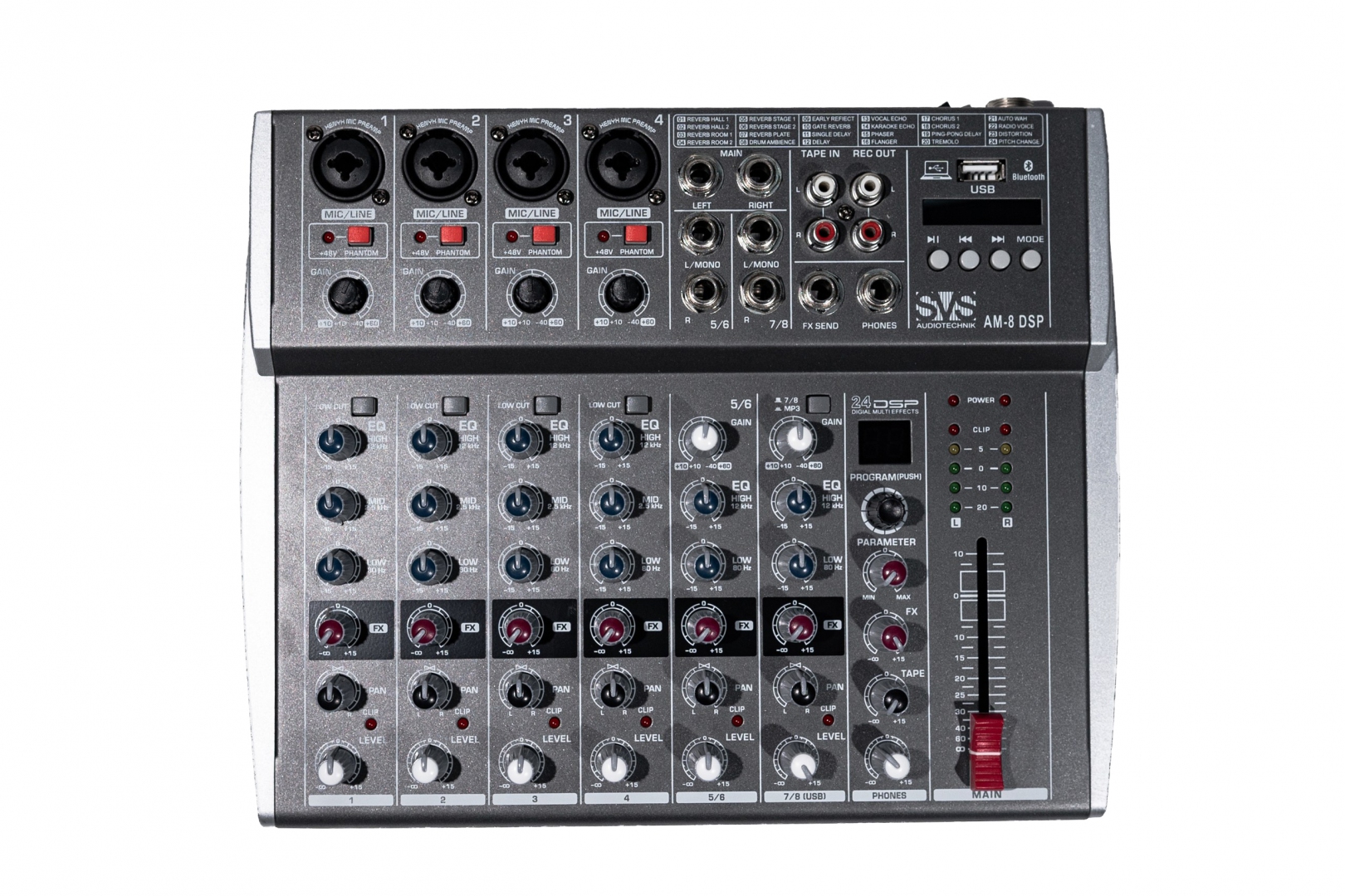 SVS Audiotechnik mixers AM-8 DSP Микшерный пульт аналоговый, 8-канальный в Краснодаре